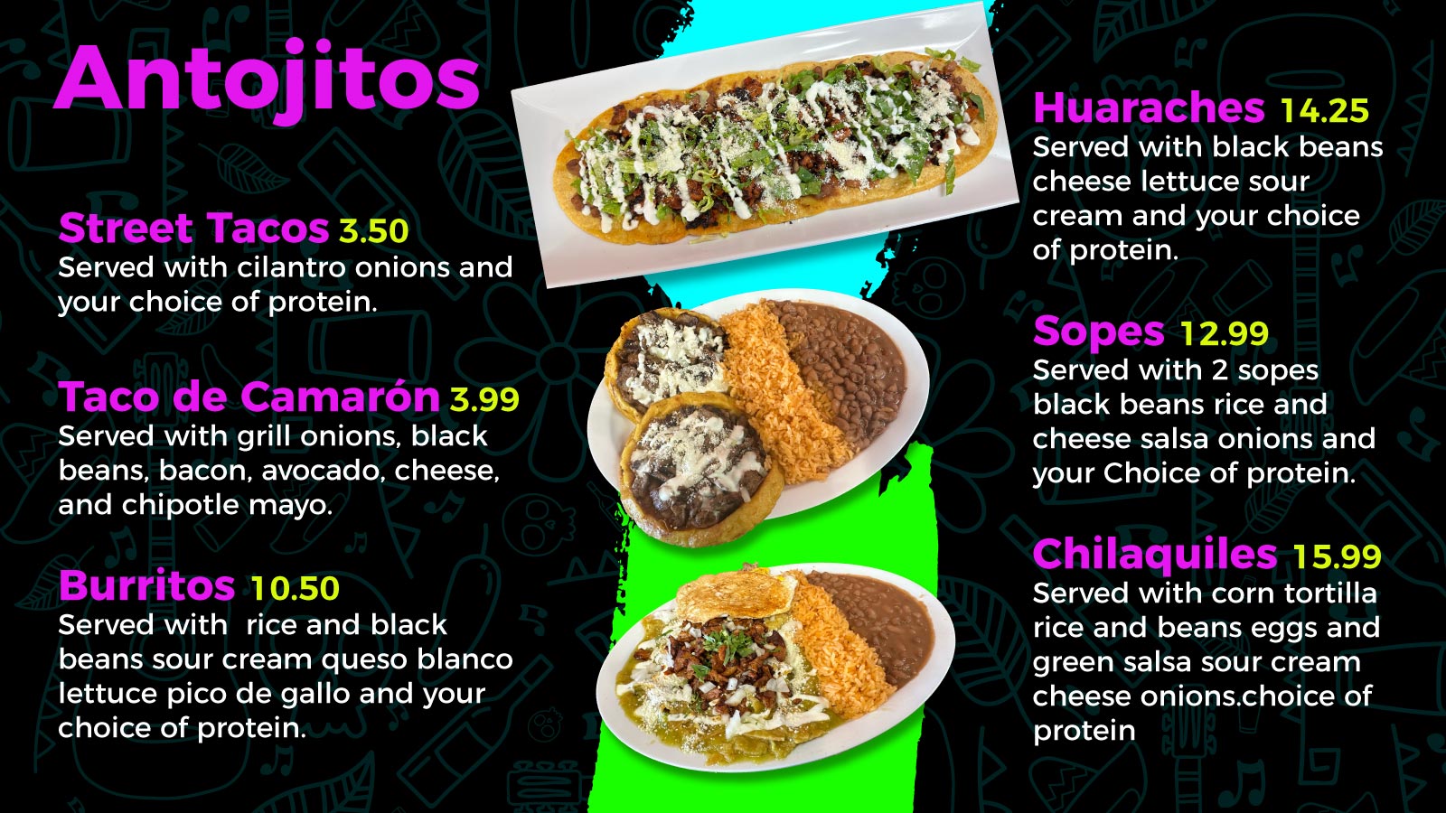 Los Mangos Taquería y Frutería Tacos, Burritos, Birria, Mangonadas